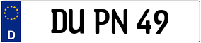 Trailer License Plate